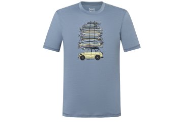 Pánské funkční triko z merino vlny SURF TRIP TEE [sn] - flint stone