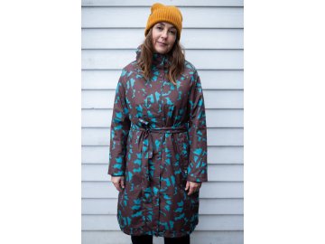 Dámský nepromokavý kabát do deště Danelisabeth Danefae blue grey