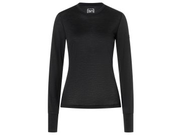 Dámské funkční spodní merino triko W SIERRA140 LS [sn] - jet black