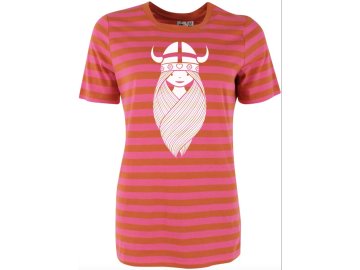 Damske letni triko kratky rukav Danesummer Basic Tee Light Danefæ rust bright pink Freja