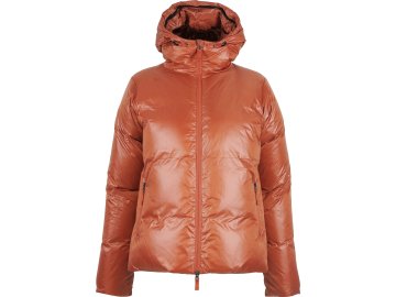 Oranžová dámská zimní péřová bunda Greta SKHOOP
