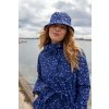 Bucket Rain Hat Navy:Lilac FLEURIE