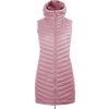 Péřová dlouhá zimní vesta s husím peřím v růžové barvě The Osa SKHOOP