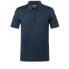 Pánská polokošile z merino vlny Zip Polo [sn] - blueberry