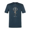 Pánské funkční triko z merino vlny VINTAGE BIKE TEE [sn] - blueberry