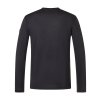 Černé triko na sport z merino vlny s dlouhým rukávem Swiss Lodge LS [sn] - jet black
