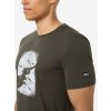 Merino triko s krátkým rukávem pro muže zelené CREVASSE TEE [sn] - black ink