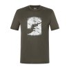 Pánské merino triko CREVASSE TEE [sn] - black ink
