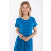 Extra dlouhé bavlněné letní šaty Danebasic Kroeyer Dress Danefae blue
