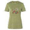 Dámské merino triko FLOWER FIELD BIO J TEE [sn] sage:various 1