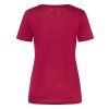 Dámské merino triko Bergglück Tee [sn] beet red:feather grey 2