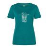 Dámské merino triko FLOWER BOOTS TEE [sn] pacific:feather grey 1