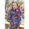 softshell bunda na nošení dítěte na břiše i na zádech Gemini potisk