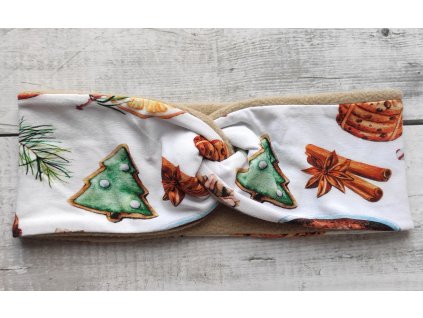 Zimní čelenka Vánoční