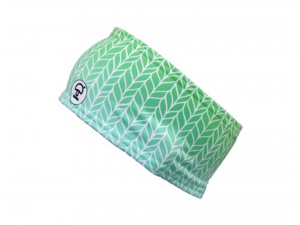Dětská čelenka sport - green braid