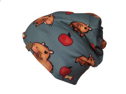 Čepice zateplená kapybara