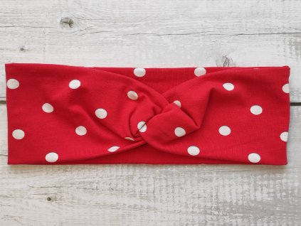 Čelenka bílý puntík