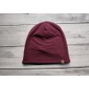Čepice zateplená | vínová