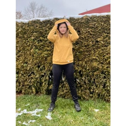 Mikina Oversized s Kapucí Velbloud