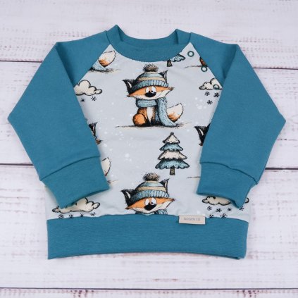 Mikinka Baby Liška v zimě, Borovice