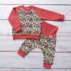 Mikinka Baby Leopard Brusinka set