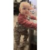 Leopard mikinka na modelce 2