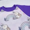 Mikinka Baby Zajíček s duhou, Levandule2