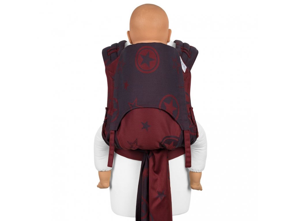 ergonomické nosítko fidella flyclick plus baby carrier classic outer space ruby red