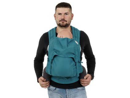 flyclick plus half buckle babytrage chevron petrol toddler