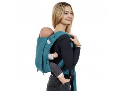 flowclick half buckle babytrage chevron petrol toddler