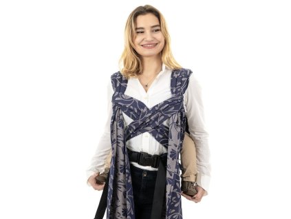 Ergonomické rostoucí nosítko Fidella FlyClick Plus - Floral Touch Eclipse Blue