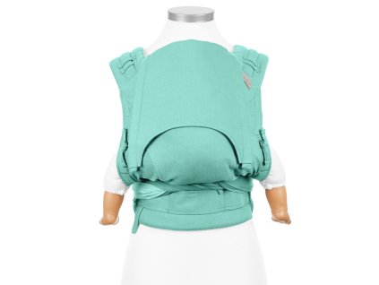 ergonomické nosítko fidella flyclick half buckle babytrage chevron mint baby