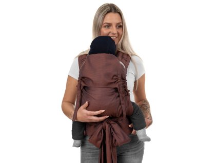 ergonomické nosítko fidella flyclick plus halfbuckle baby carrier diamonds rustred toddler 255