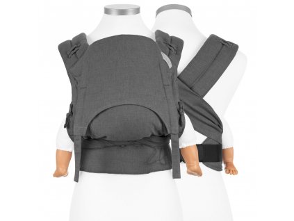 flowclick half buckle babytrage chevron anthrazit baby