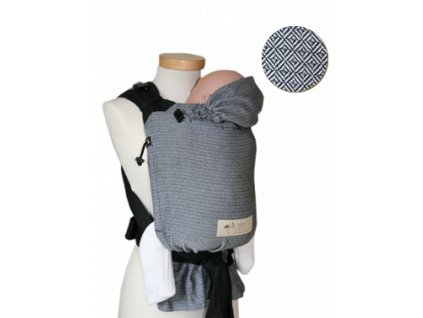 Storchenwiege LEO ČERNOBÍLÉ  + 1x pár návlečků na nožičky