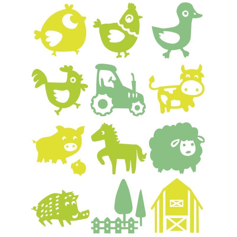 Aladine StampoPaint, malovací pěnová razítka Varianta: Farma