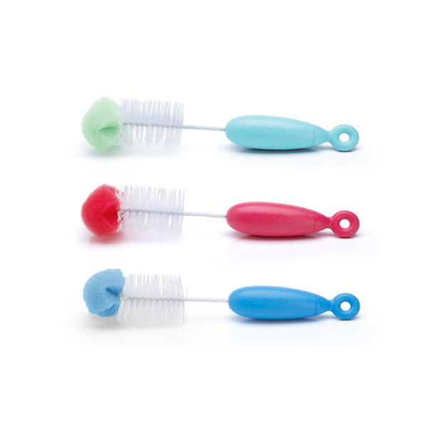 SUAVINEX Kartáček na čištění lahví DUO Barva: Růžový