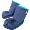 softshellove boticky zateplene fleecem tm modra petrolejova