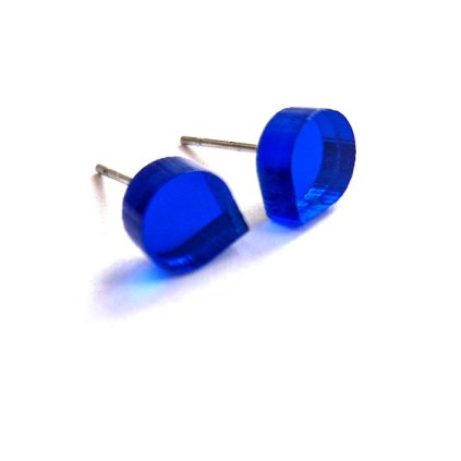 DROPLETS royal blue  náušnice královsky modré