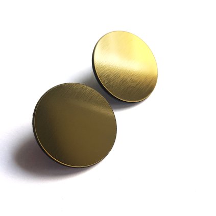 BIG FULL CIRCLE GOLD  naušnice zlaté plexi