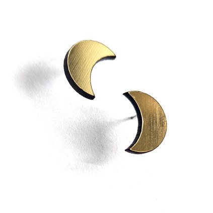 nausnice designove moon gold notasheep
