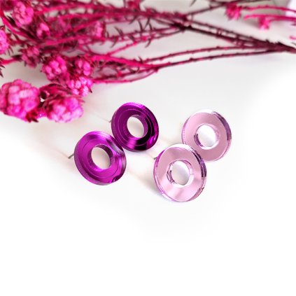 circle cut nausnice zrcadlove pitaya lilac notasheep