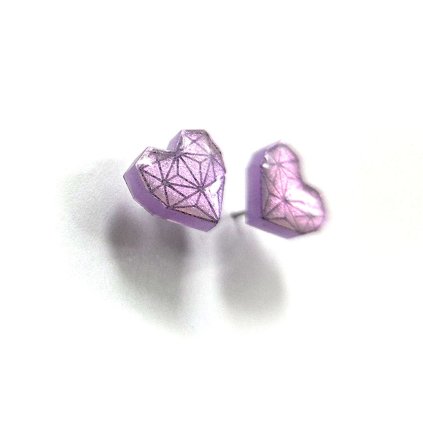 nausnice holograficke srdce crystal diamond notasheep2