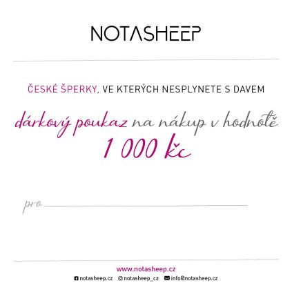 Dárkový poukaz 1000 kč  elektronický