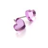 HEART MINI lilac náušnice  náušnice srdíčka - šeříková