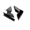 SHARP BLACK  náušnice černé