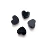 HEART MINI black náušnice  náušnice srdíčka - černá