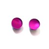 Basic circle mirror pitaya  náušnice v barvě dračího ovoce
