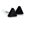 nausnice mini triangle plexi akryl black frost notasheep