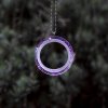 Sweets violet náhrdelník BIG  náhrdelník kulatý - průhledný / fialový